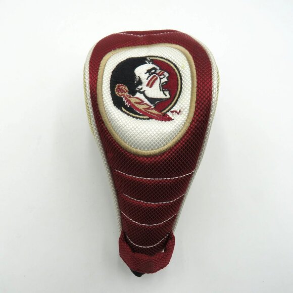 Florida State Seminoles Golf Utility Club Headcover Embroidered Logo Red Gold - Picture 1 of 8
